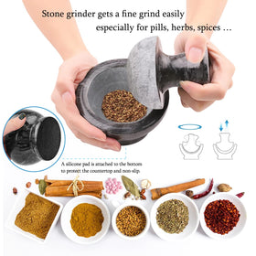 ZHAOHUA 0.618 mushroom pestle design provides efficient grinding with broader contact area