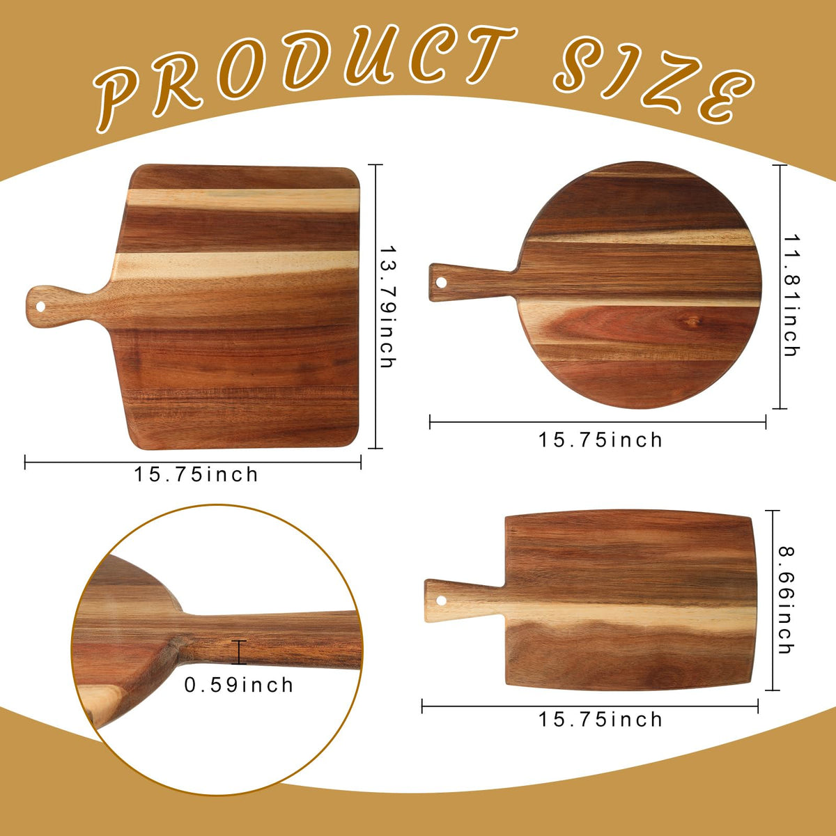 Zhehao charcuterie cheese board with wood edges ready for entertaining