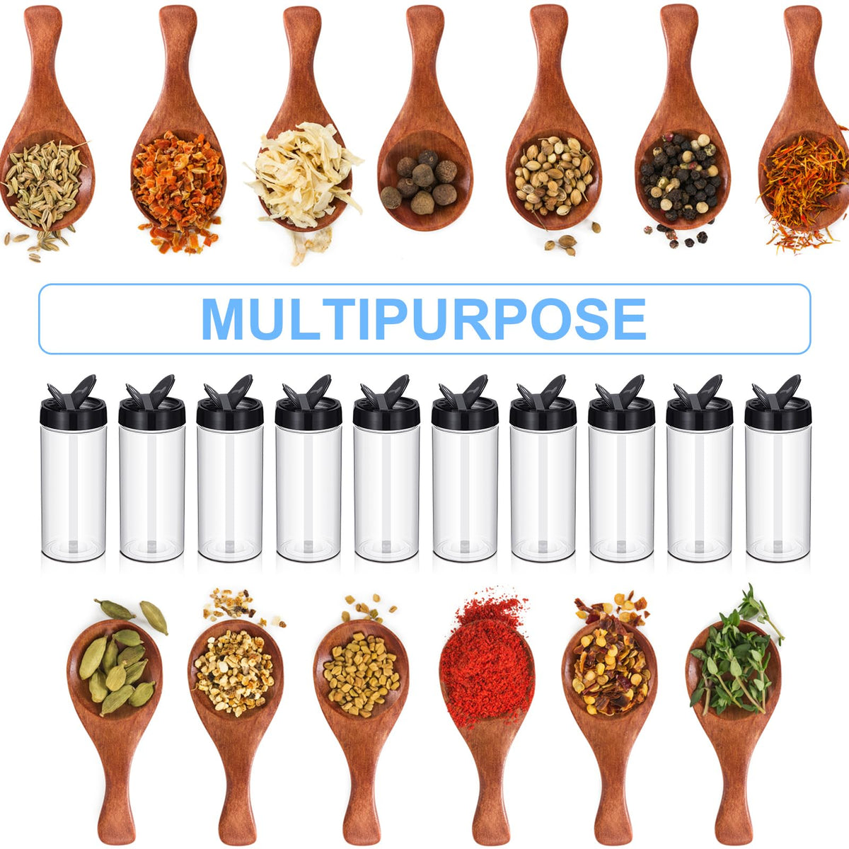 Zhehao clear plastic jars with shaker lids simplify seasoning control in busy kitchens