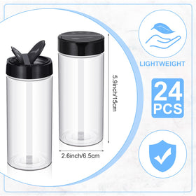 Zhehao 16 oz spice bottles with black lids prevent leaks during storage