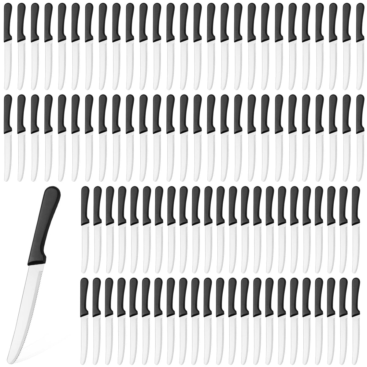 Zhehao steak knife with round tip for precise home slicing.