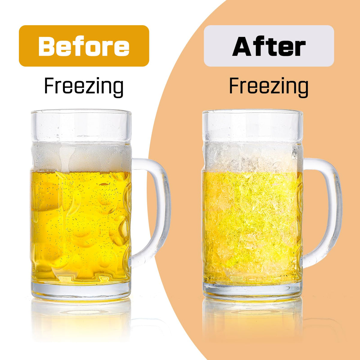 ZHENGYAOYANG 20oz beer mug offers large capacity for various drinks