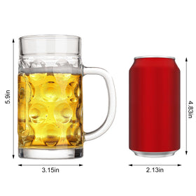 ZHENGYAOYANG beer mug textured surface improves grip and drip resistance