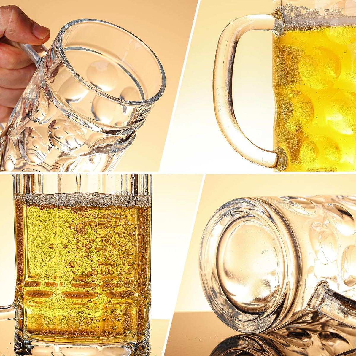 ZHENGYAOYANG gift-ready beer mug set ideal for dad, husband, or friend