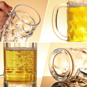 ZHENGYAOYANG gift-ready beer mug set ideal for dad, husband, or friend