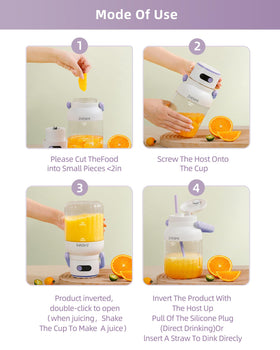 ZHENMI blends fruits and ice to create silky shakes fast.