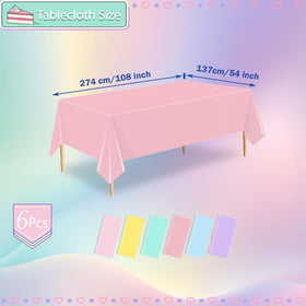 ZHIAXTON pastel tablecloth in light purple protects surfaces and lifts birthday party vibe