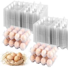 ZHIGLMYD egg cartons offer bulk storage with crystal-clear visibility for easy inventory checks.