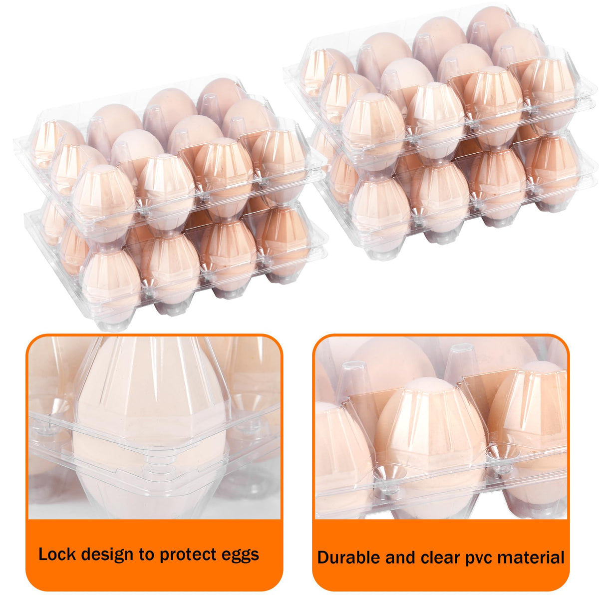 ZHIGLMYD reusable egg cartons reduce waste through multiple uses.