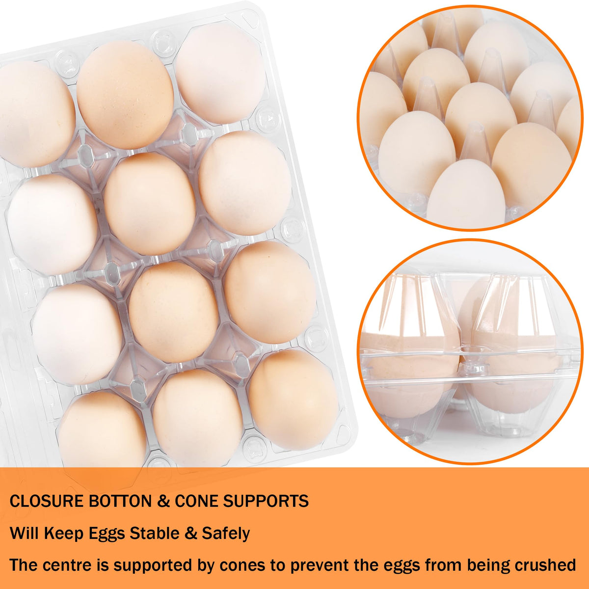 ZHIGLMYD snap-lock closure keeps eggs secure during transport.
