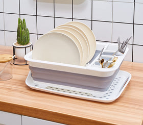 ZhildChen camper open pop-up rack ready for dishes during travel.