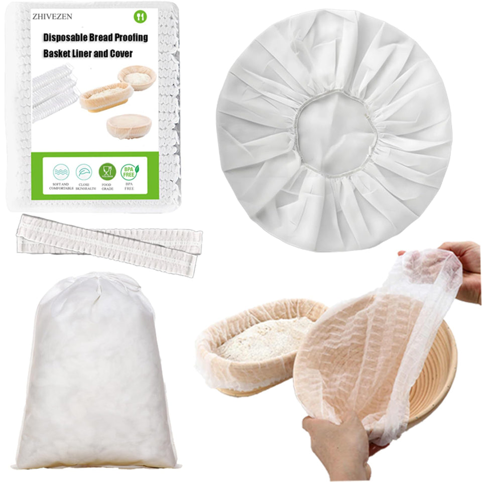 ZHIVEZEN banneton liner disposable 100pcs for quick, clean proofing prep.