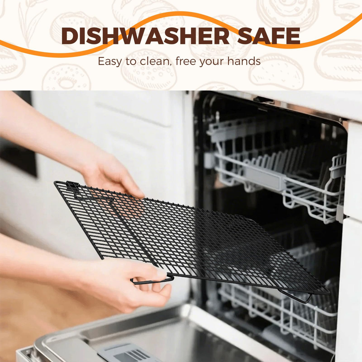 ZHIWUJIA cookie rack for cooling baked treats with efficient airflow.