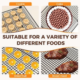 ZHIWUJIA dishwasher-safe cooling rack with rustproof coating for everyday use.