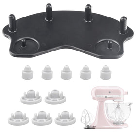 ZHIXING stand mixer attachment holders—front view for easy access.