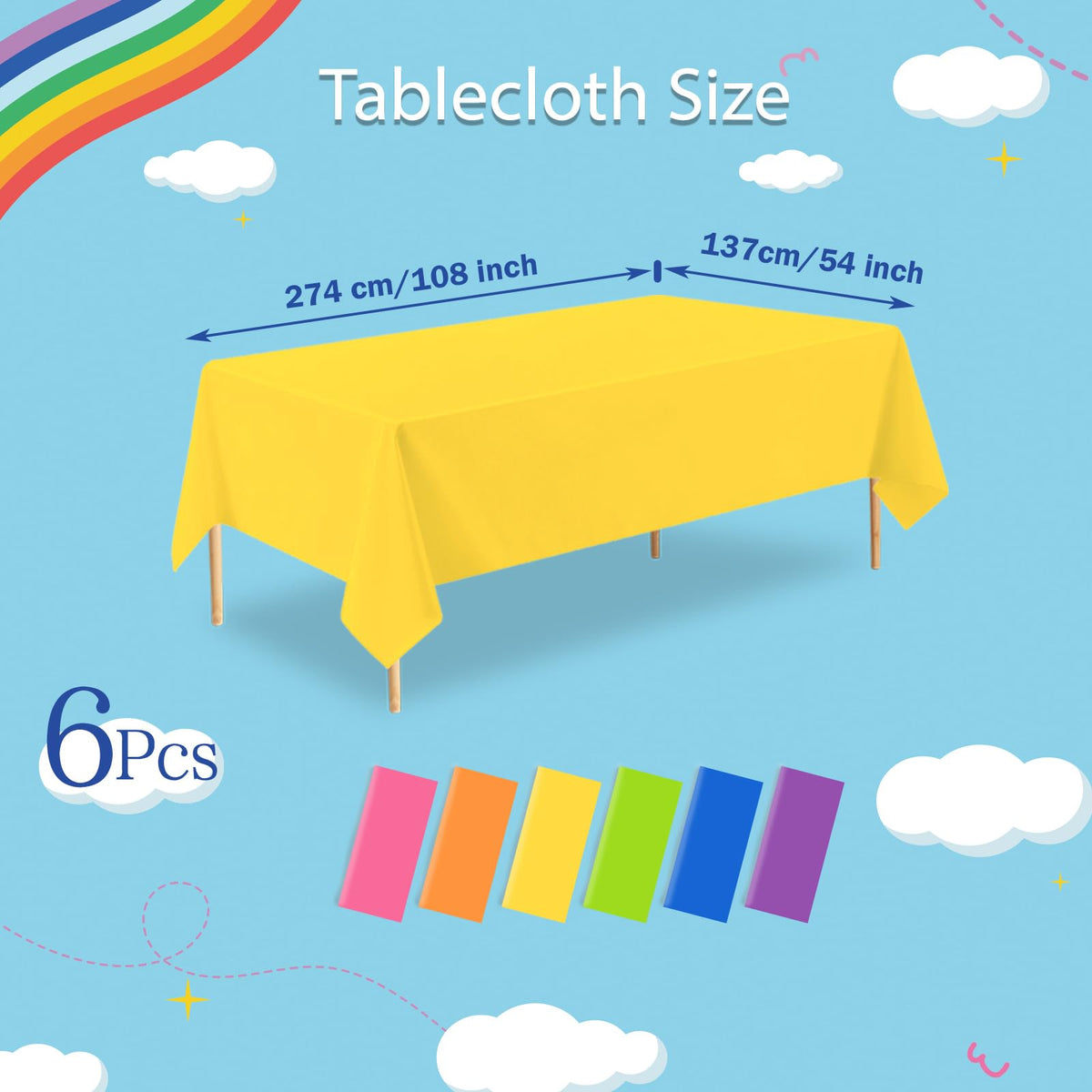 ZHIAXTON neon tablecloth orange 54x108 adds vibrant mood to outdoor gatherings