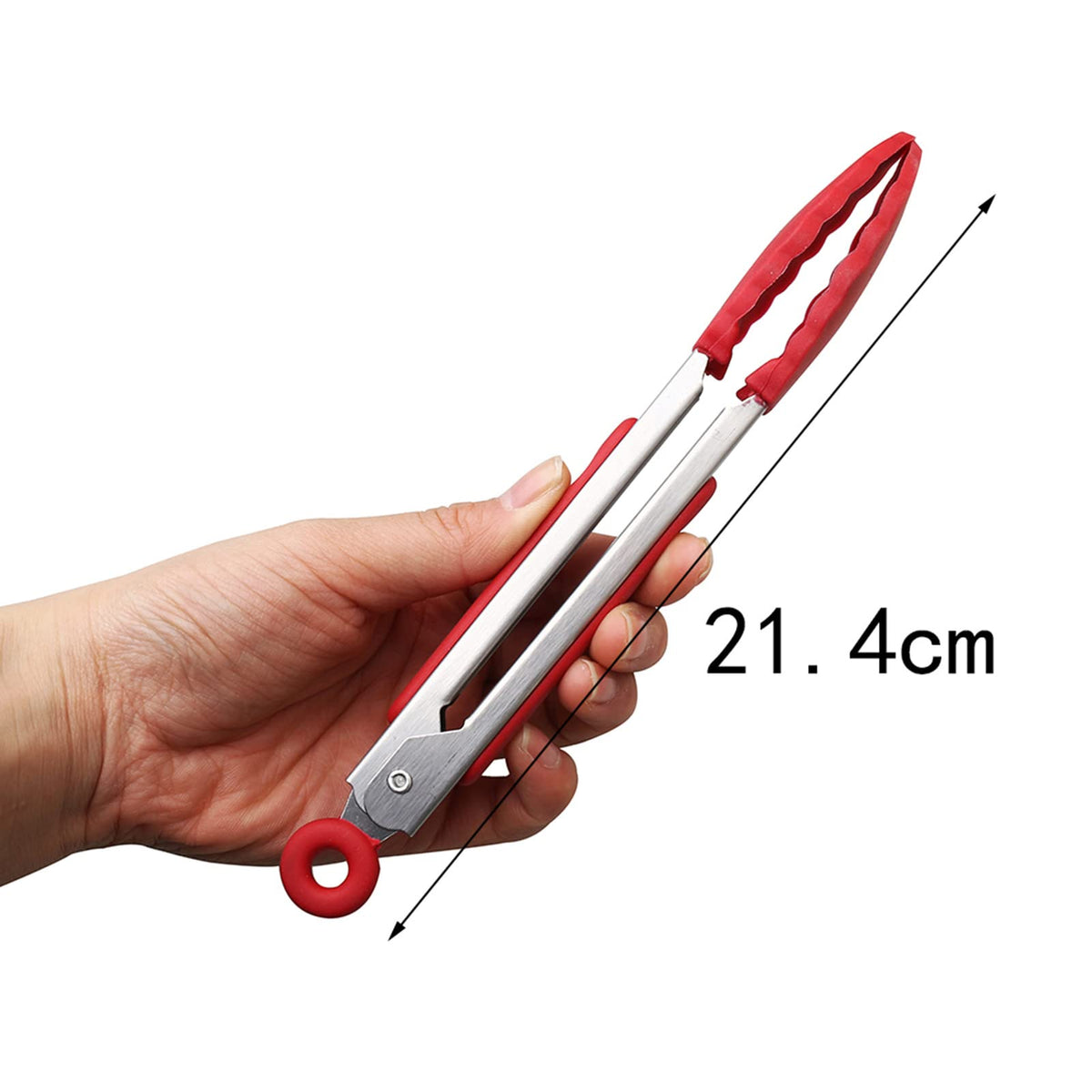 ZHIYE heat-resistant silicone tip protects cookware while lifting hot foods