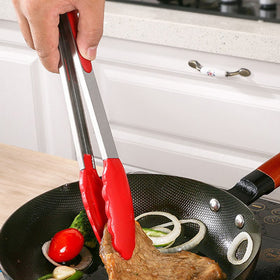 ZHIYE smart locking clip keeps tongs compact during storage