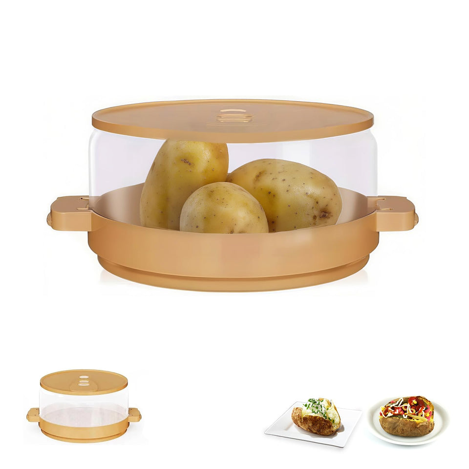 ZHIYUEJING microwave potato cooker with lid on speeds up baking