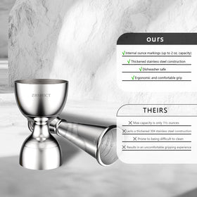 ZHSHICT thick-wall jigger for added dent resistance