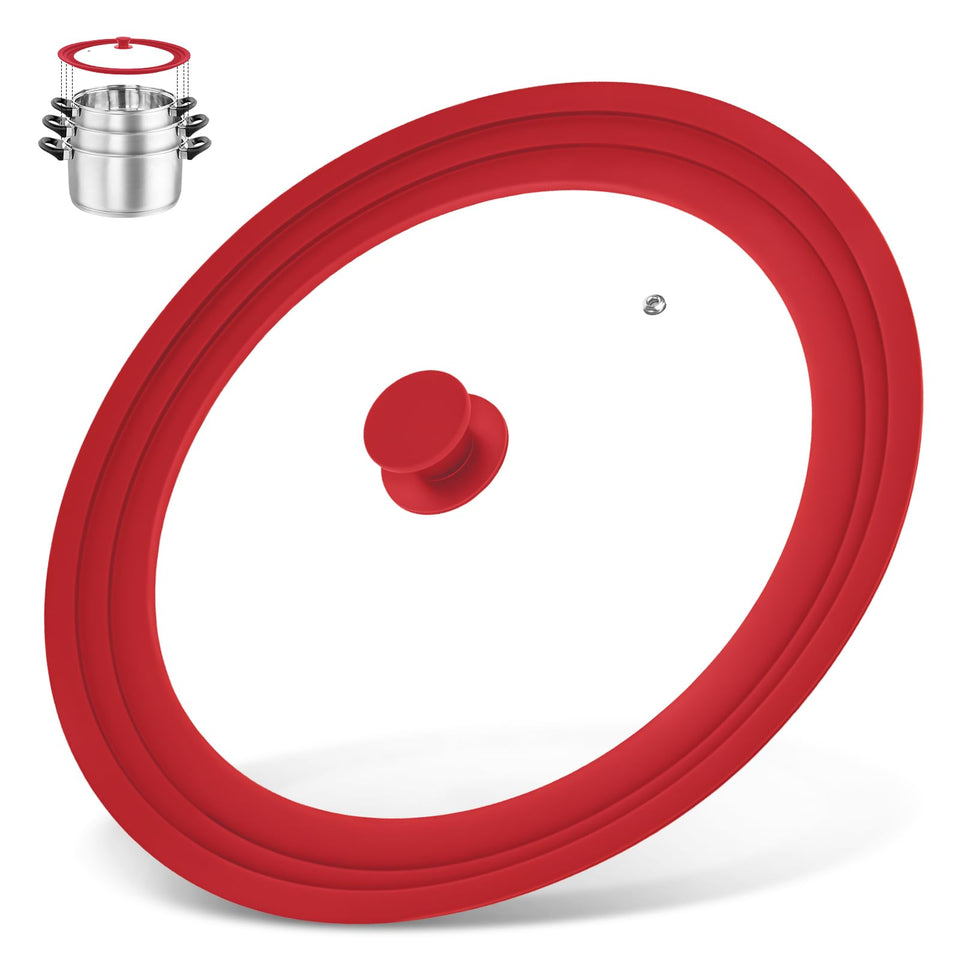 Zhulerzil universal lid fits 13–15 inch pots with stepped-edge design for versatility.