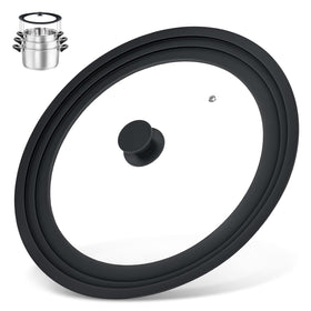 Zhulerzil universal lid fits 13-15 inch pots for a clutter-free kitchen