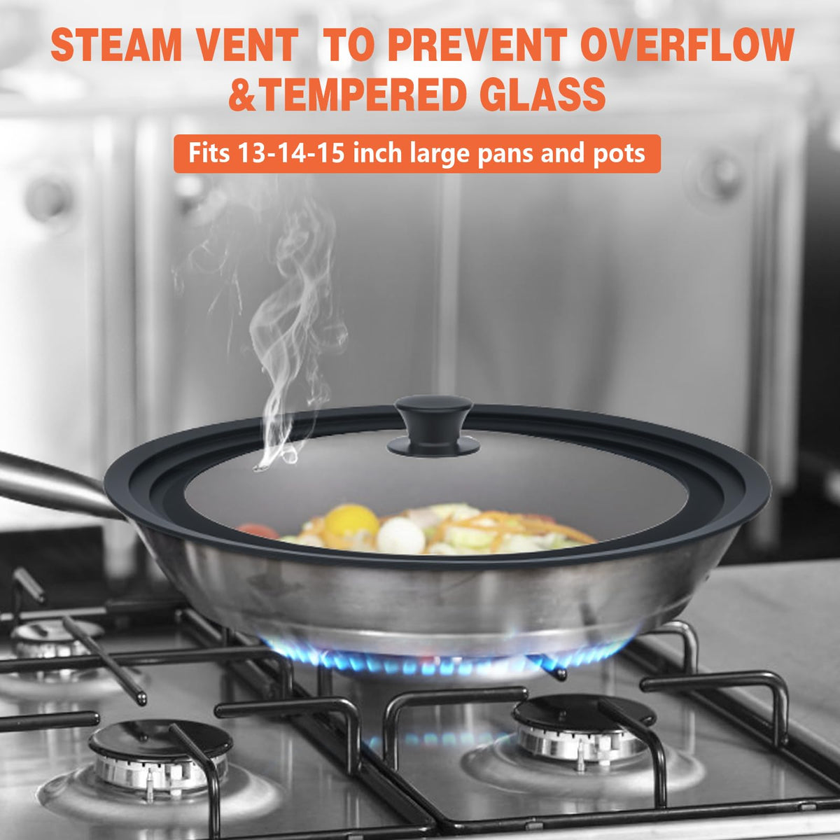 Zhulerzil lid includes a steam vent to regulate pressure