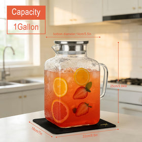 ZHUNZOOEN dual-pour lid with strainer filters pulp and ice smoothly.