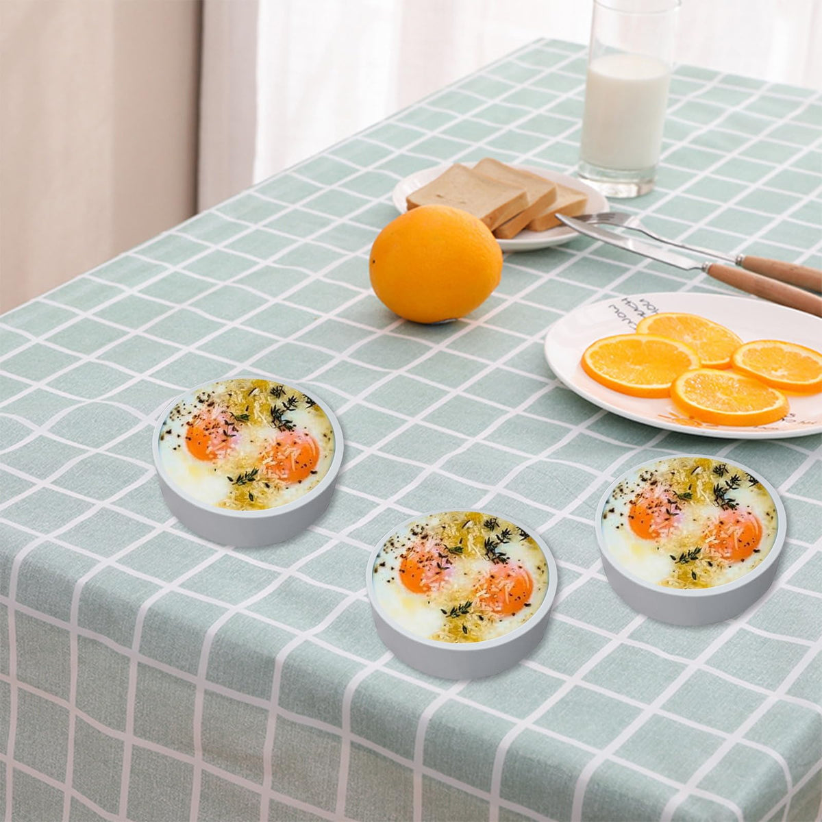 ZHYEEDAA easy-clean egg molds simplify cleanup.