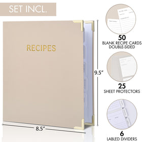 ZICOTO 9.5x8.5 inch binder offers ample space for favorites.