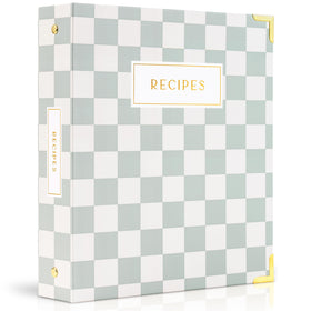 ZICOTO aesthetic recipe binder with waterproof cover protects handwritten recipes during kitchen use.