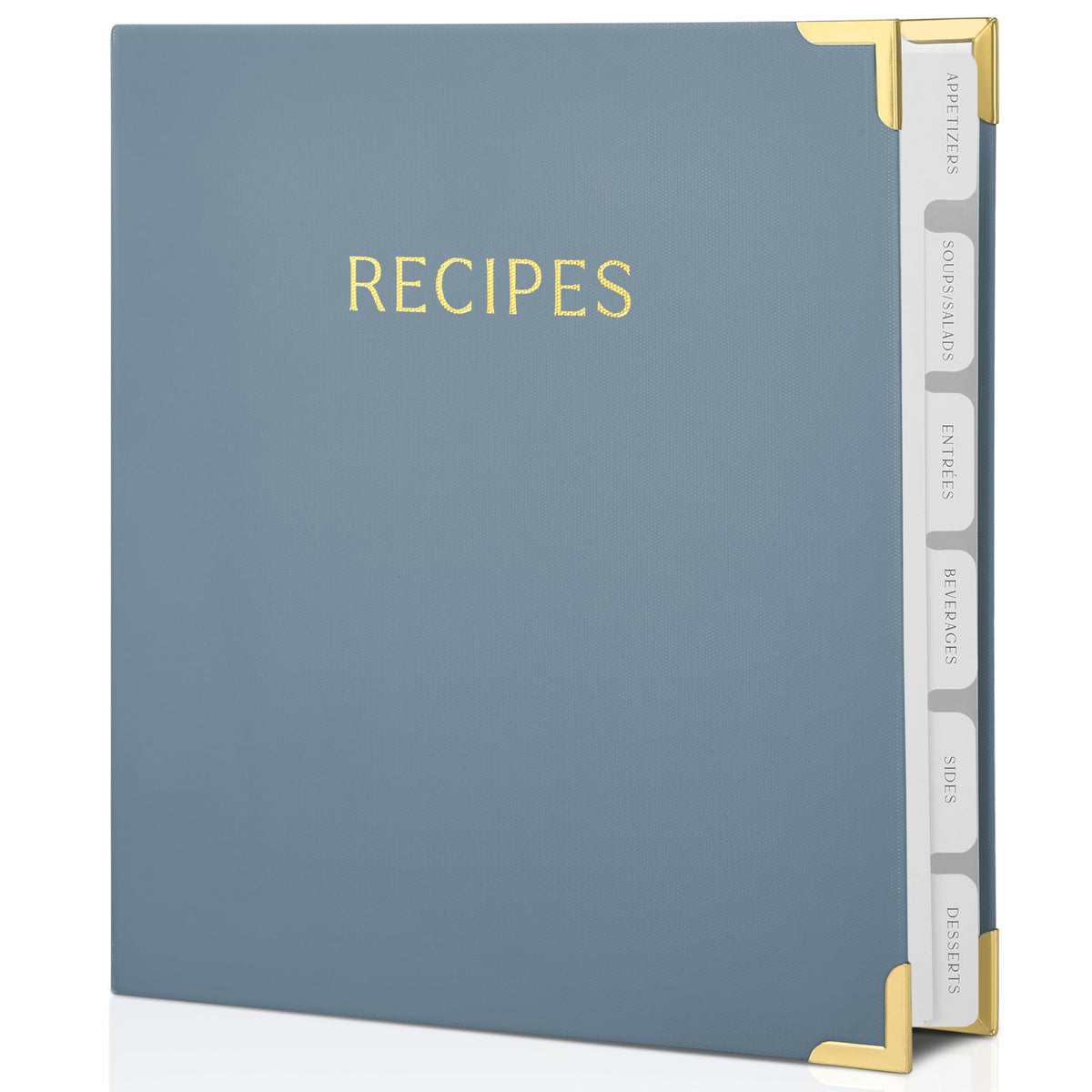 ZICOTO aesthetic recipe binder cover close-up showing durable waterproof fabric for daily use.