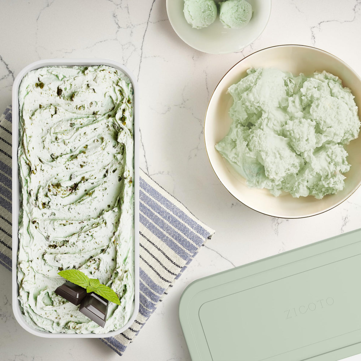 ZICOTO BPA-free freezer-safe container ensures safe cold storage.