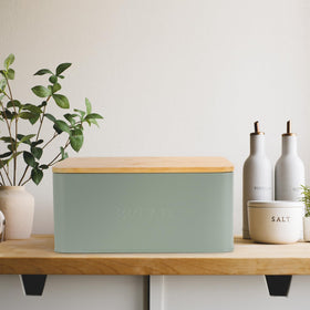 ZICOTO bread box on countertop blends storage with elegance.
