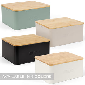 ZICOTO bread box holds bread, muffins, and bagels with ease.