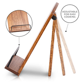 ZICOTO cookbook-stand-smartphone-support keeps phone within reach