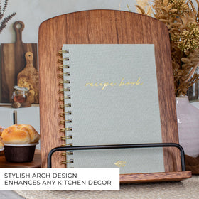 ZICOTO cookbook-stand-space-saving design keeps counters neat