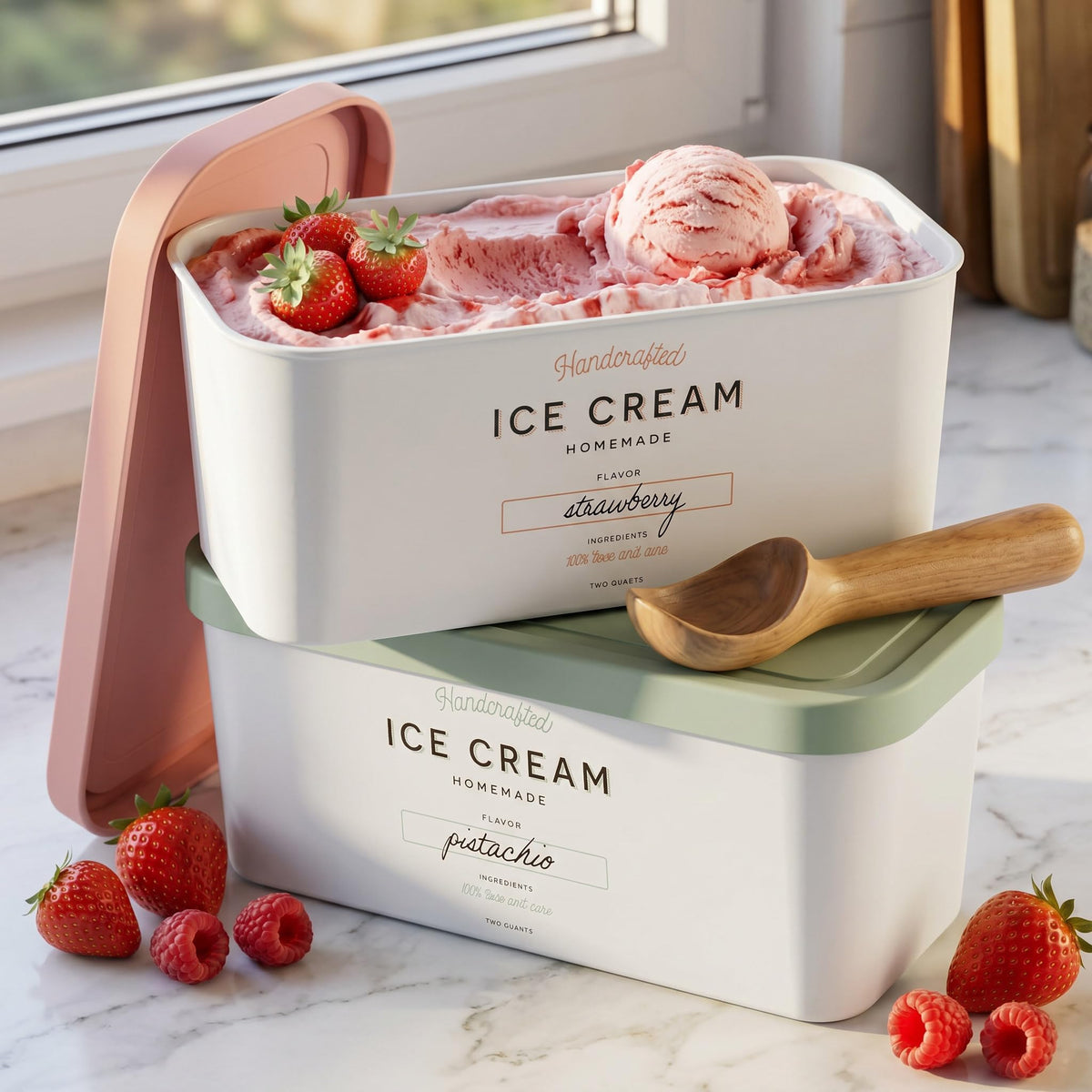 ZICOTO eco-friendly reusable storage for sustainable dessert prep.