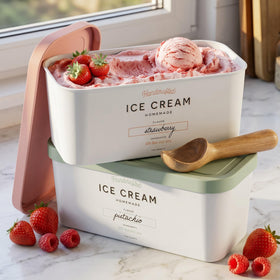 ZICOTO eco-friendly reusable storage for sustainable dessert prep.