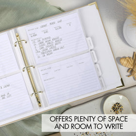 ZICOTO hard cover recipe book designed for daily kitchen durability.
