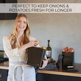 ZICOTO powder-coated metal construction highlights durability and food safety.