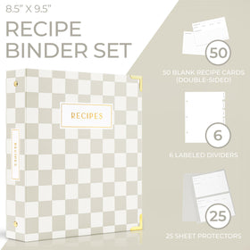ZICOTO binder with six labeled dividers for clear sectioning