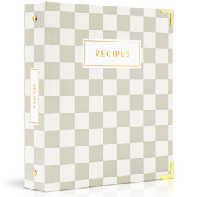 ZICOTO recipe binder with waterproof cover protects pages during messy cooking