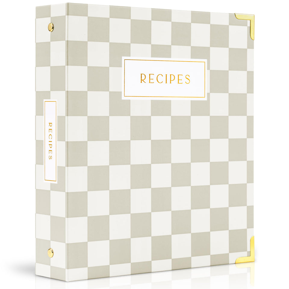ZICOTO recipe binder with waterproof cover protects pages during messy cooking