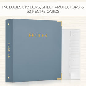 ZICOTO six labeled dividers help you categorize starters, mains, and desserts.