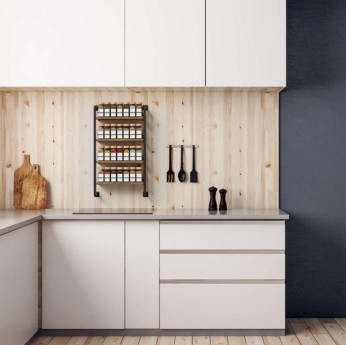 ZICOTO versatile mounting options suit walls, pantries, or cabinet doors