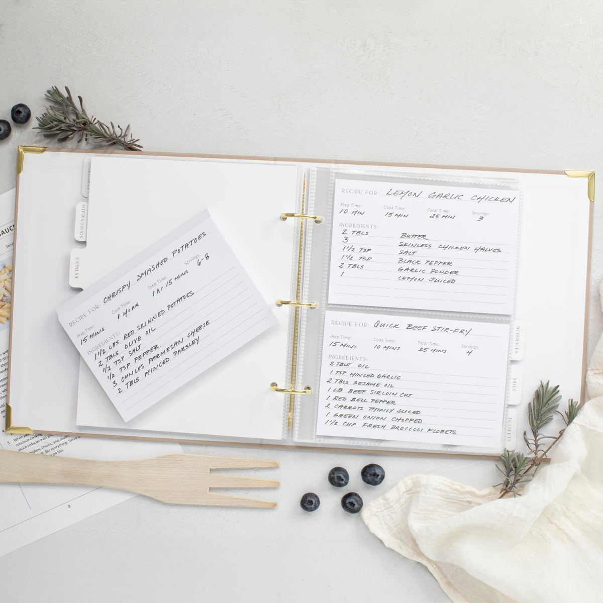 ZICOTO waterproof polyester cover protecting recipes in busy kitchen use.
