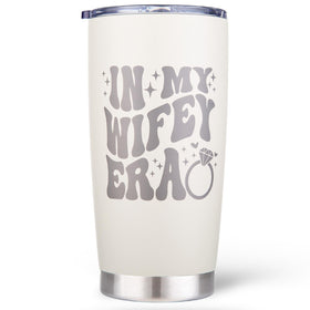 Zicutur Wifey Era 20oz tumbler with laser engraving for daily hydration