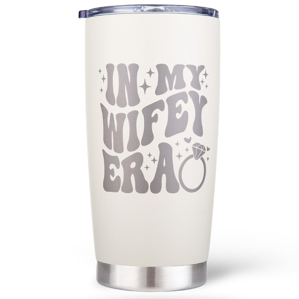 Zicutur Wifey Era 20oz tumbler with laser engraving for daily hydration