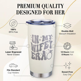 Zicutur Wifey Era fits standard car cup holders for on-the-go use